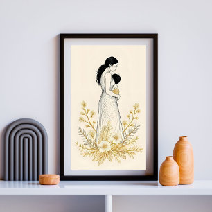 Quiet Bloom of Motherhood Poster