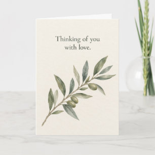 Quiet Branch Thinking of You Sympathy Card