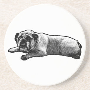 Quiet Bulldog Pause Coaster