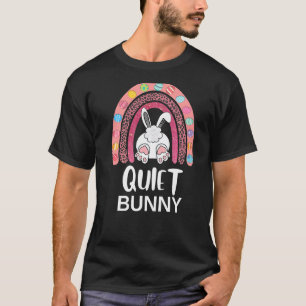 Quiet Bunny Easter Egg Family Matching Easter Rain T-Shirt