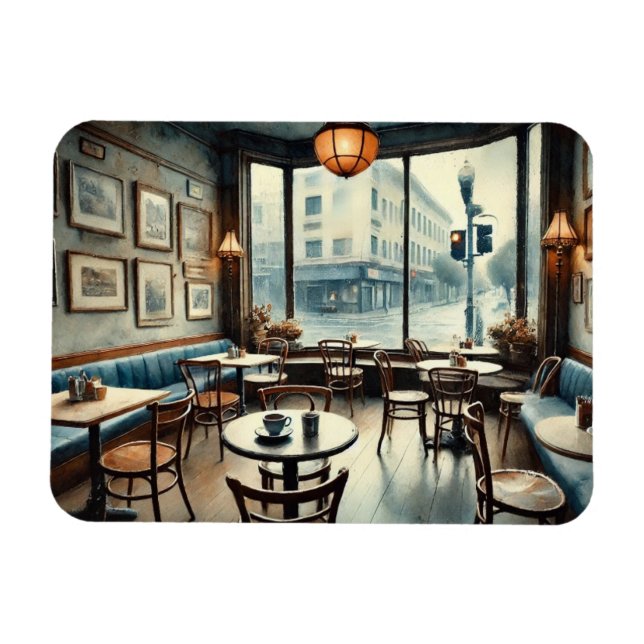 Quiet Cafe in San Francisco Magnet (Horizontal)