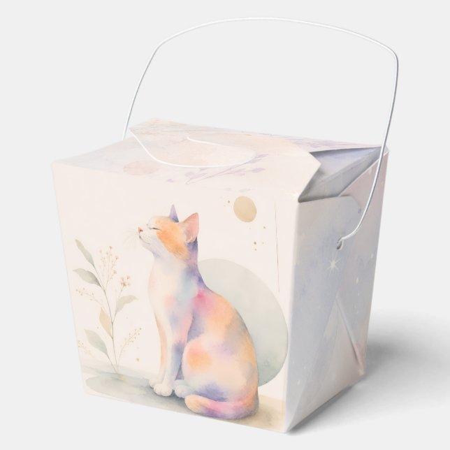 Quiet Cat in Moonlight Favor Box (Front)
