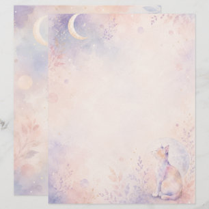 Quiet Cat in Moonlight Letterhead