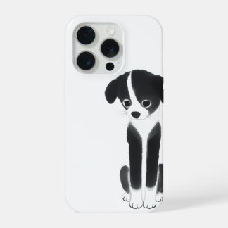 Quiet Companion – Zen Ink Puppy iPhone 15 Pro Case