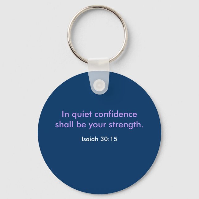 QUIET CONFIDENCE KEYCHAIN (Front)