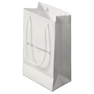 Quiet Confidence Minimalist Gift Bag