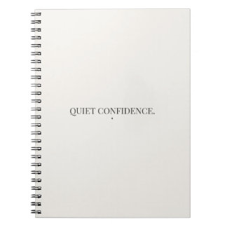 Quiet Confidence Notebook – Minimalist
