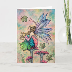 Quiet Contemplation Fairy Art by Molly Harrison Card