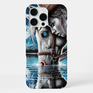 Quiet Cowgirl Night Under the Full Moon iPhone 16 Pro Max Case