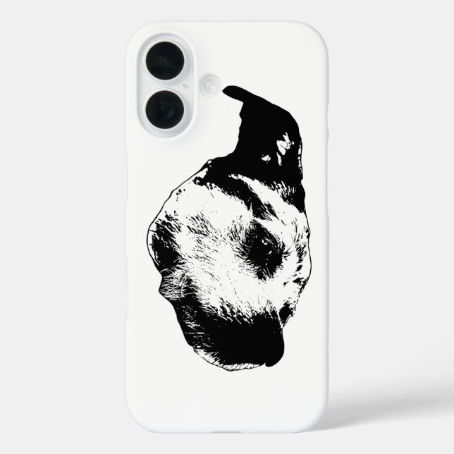 Quiet Daily Gaze — Terrier Case-Mate iPhone Case (Back)