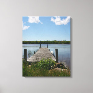 Quiet Dock in the Upper Peninsula Canvas Print