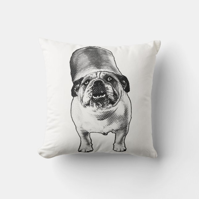 Quiet Dots, Warm Eyes  Throw Pillow (Front)
