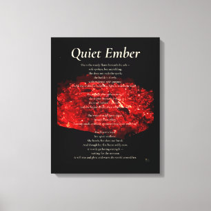 Quiet Ember Canvas Print