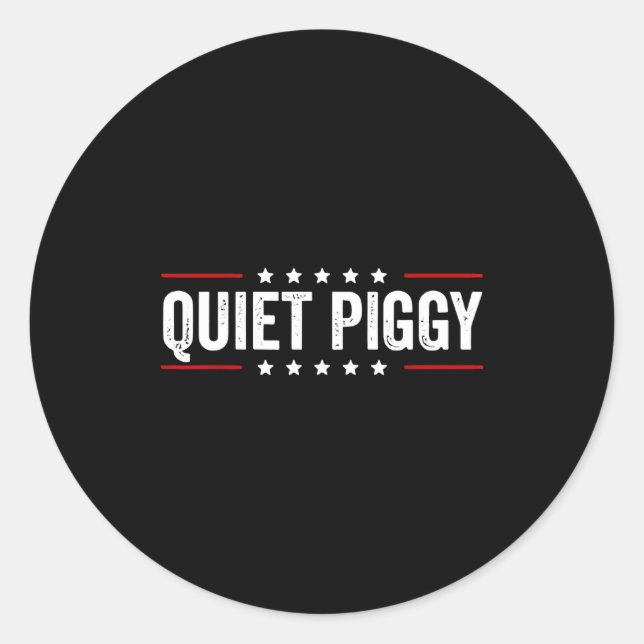 Quiet Ggy  Classic Round Sticker (Front)