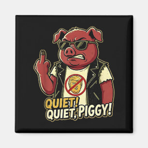 Quiet Ggy Sarcastic Litical Humor Funny Design Gif Magnet