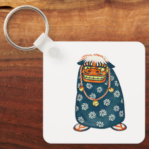 Quiet Icons – Japanese Shishi Lion Mask Keychain