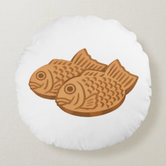 Quiet Icons – Japanese Taiyaki Round Pillow