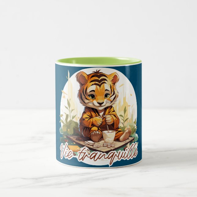 Quiet life Two-Tone coffee mug (Center)