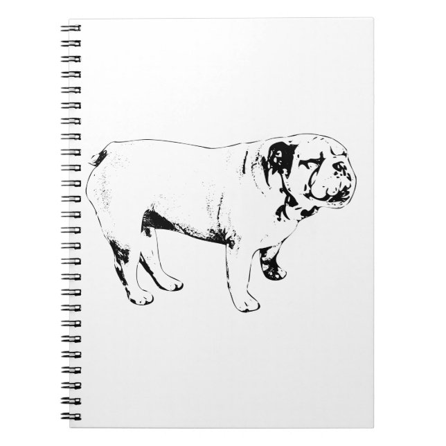quiet list keeper, bulldog notebook (Front)