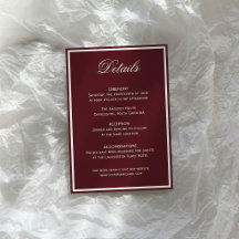 Quiet Luxury Burgundy Wedding Details