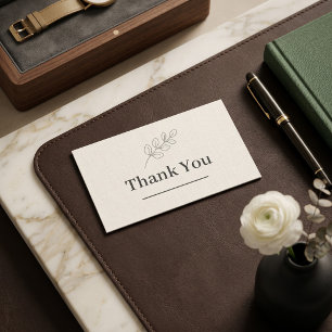 Quiet Luxury Client Thank You Stationery Business Card