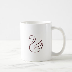 Quiet Luxury Minimalist Swan Ceramic Mug Aesthet