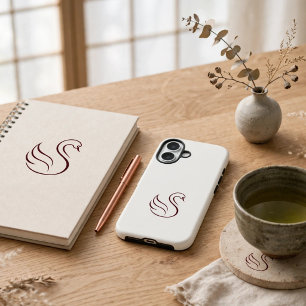 Quiet Luxury Minimalist Swan Tough Phone Case   Ae