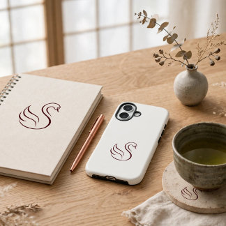 Quiet Luxury Minimalist Swan Tough Phone Case | Ae