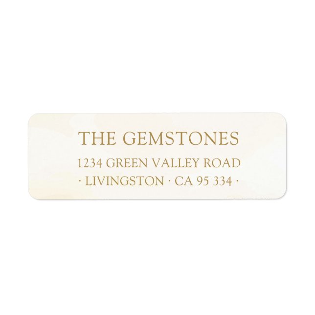 Quiet Luxury Timeless Gold Return Address (Front)