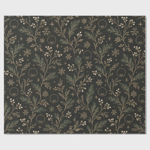 Quiet Luxury Winter Monogram Wrapping Paper