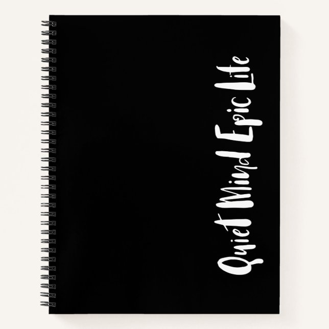 Quiet Mind Epic Life Journal Notebook (Front)