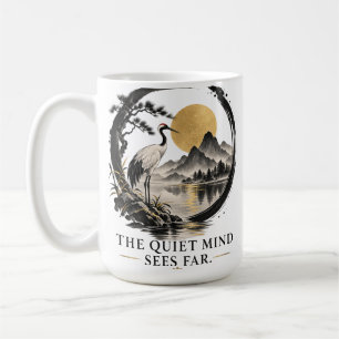 Quiet Mind Sees Far Dhammapada Coffee Mug