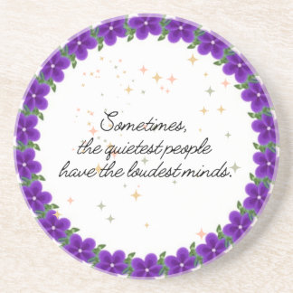 "Quiet Minds" Coaster