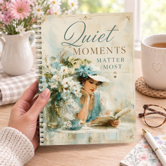 Quiet Moments Matter Most Floral Reading Notebook