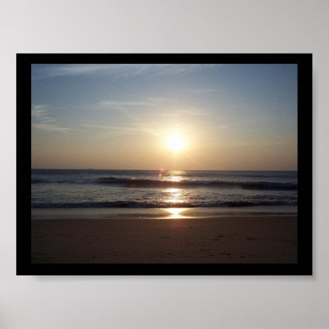 Quiet Morning On The Beach Poster (Front)