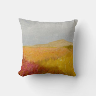 Quiet Original Fine Art Canvas Painting Pillow