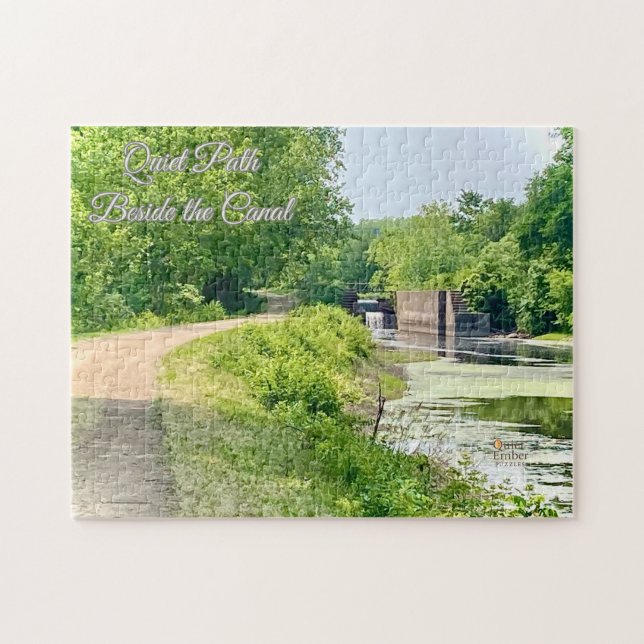 Quiet Path Beside the Canal Jigsaw Puzzle (Horizontal)