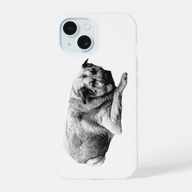Quiet Pattern, Calm Gesture iPhone 15 Case (Back)