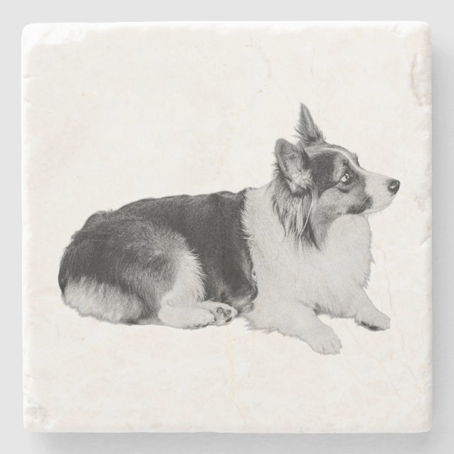 Quiet Pause Stone Coaster (Front)