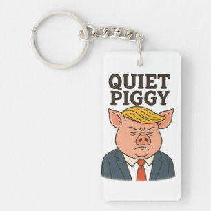 Quiet piggy keychain
