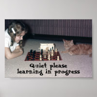 Quiet please (learning in progress) sign