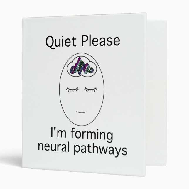 Quiet Please Neural Pathways Binder (Front/Inside)