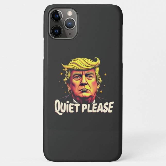 Quiet Please Trump Kamala President Debate  Case-Mate iPhone Case (Back)