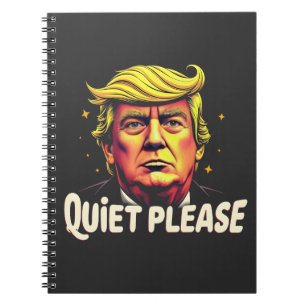 Quiet Please Trump Kamala President Debate Notebook