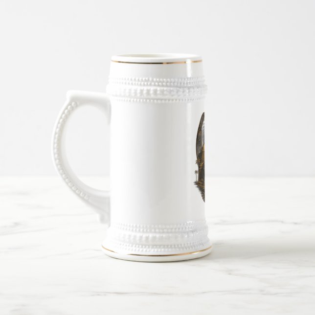 Quiet Power | Great Sphinx Egypt Design Beer Stein (Left)
