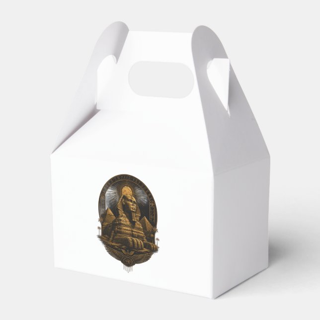 Quiet Power | Great Sphinx Egypt Design Favor Box (Front Side)