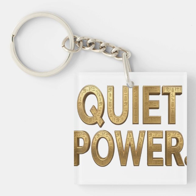 Quiet Power | Great Sphinx Egypt Design Keychain (Front)