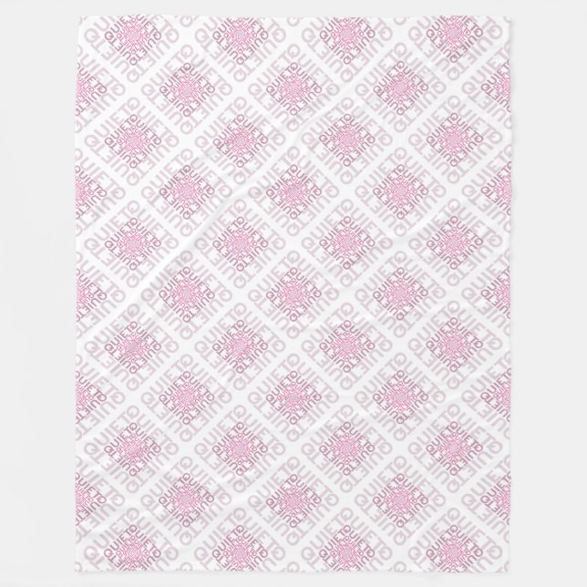 Quiet Quiet Quiet Fleece Blanket (Front)