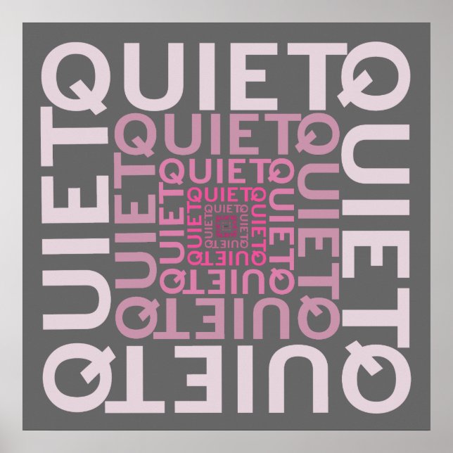 Quiet Quiet Quiet Poster (Front)