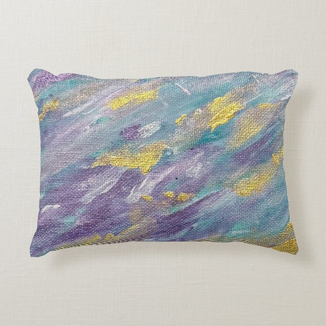 Quiet Reign Modern Art Accent Pillow (Front)